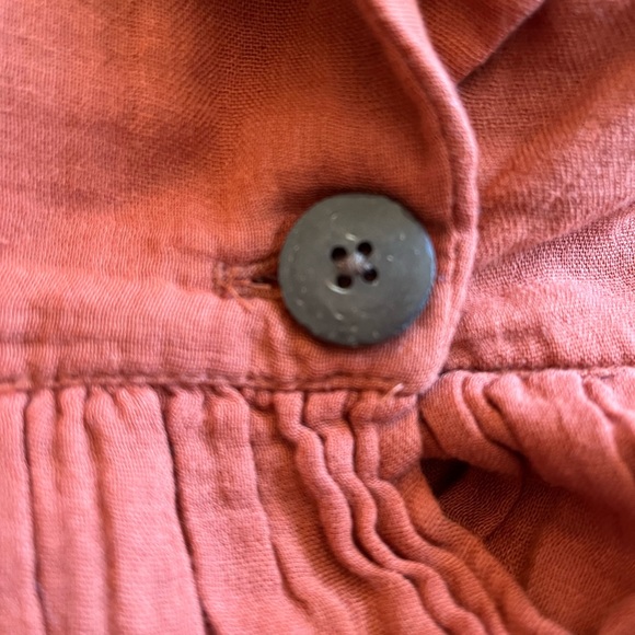 Free People Lyra Tiered Bed Jacket Burnt Orange Size Medium - Picture 7 of 12